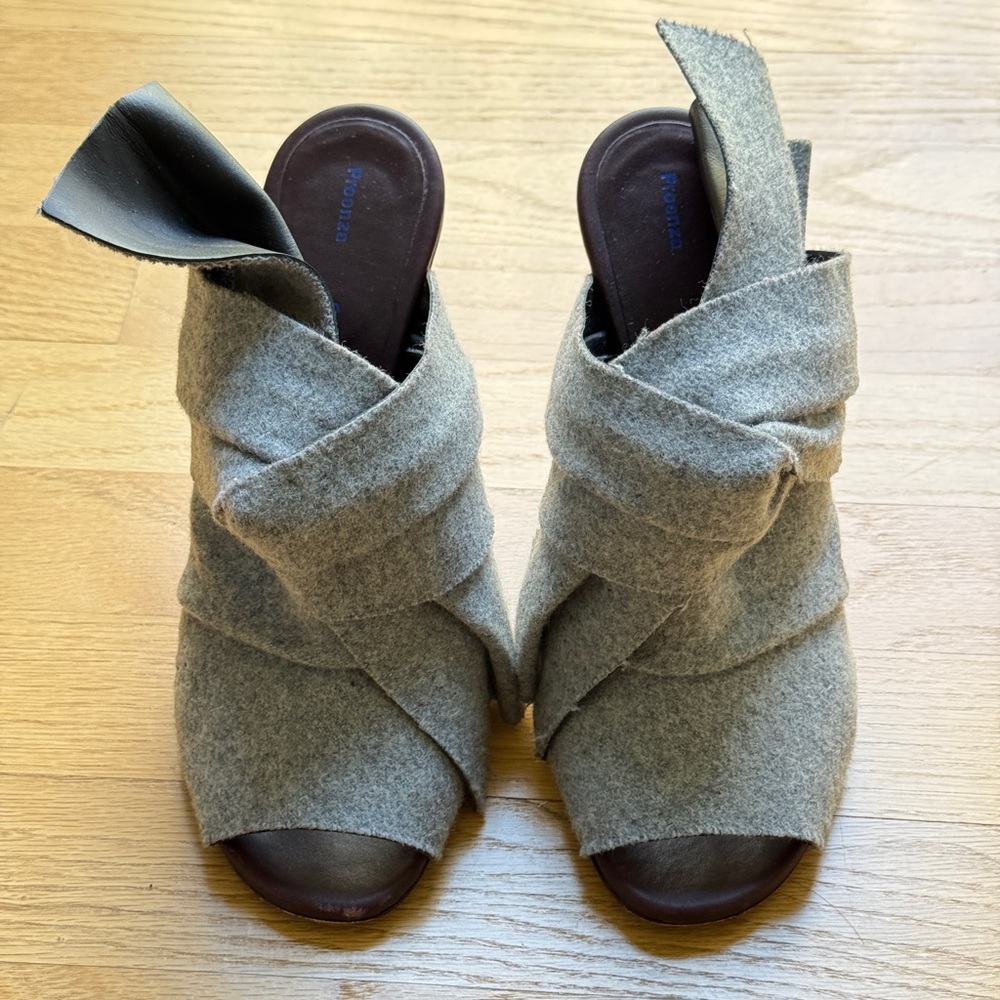 Proenza Schouler Gray Heeled Sandals
